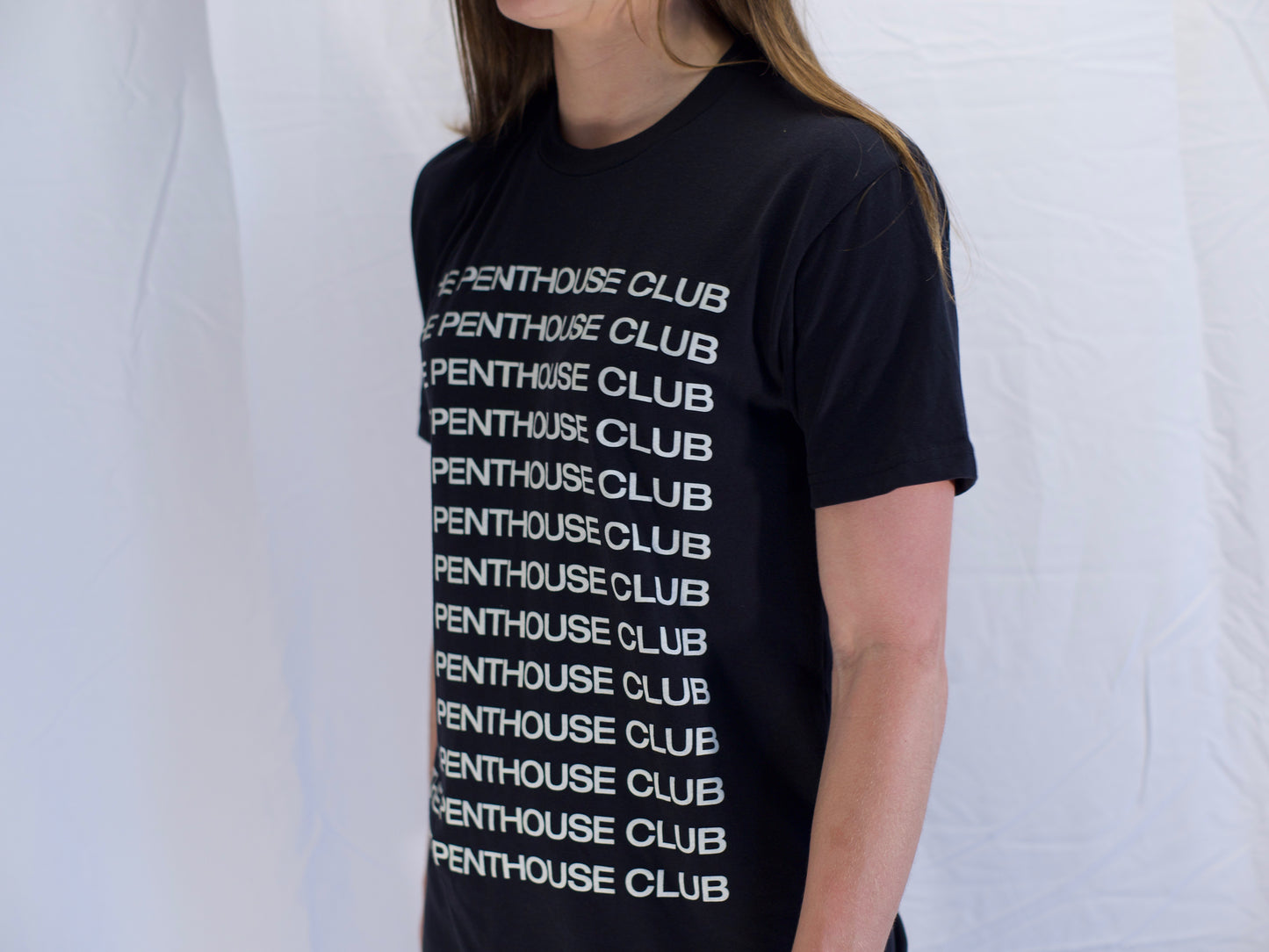 Repetitive Sueded Tee